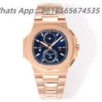 The Patek Philippe 5990/1A-001 is a complicated timepiece in the Nautilus collection.
