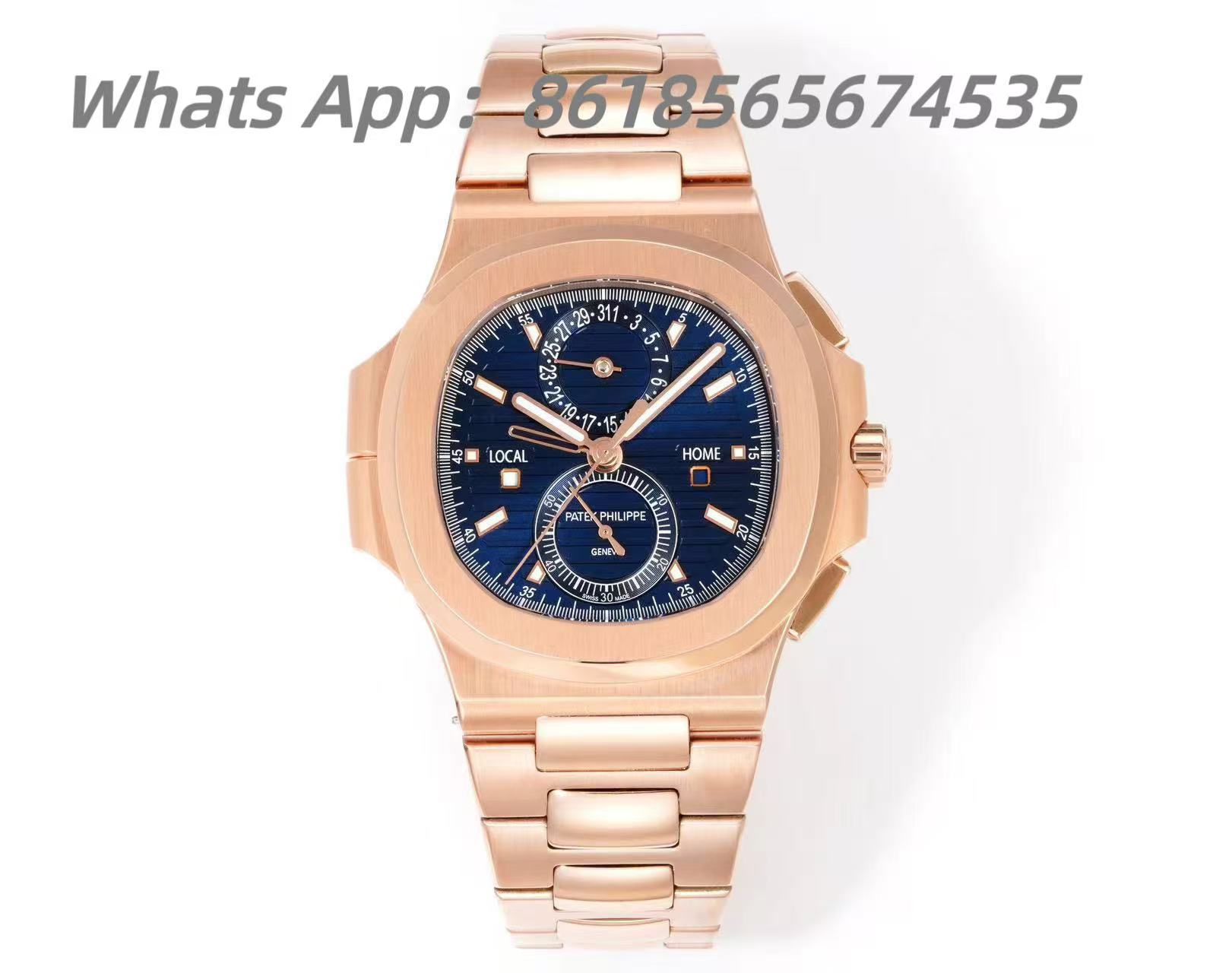 (1) The Patek Philippe 5990/1A-001 is a complicated timepiece in the Nautilus collection. - Image 1